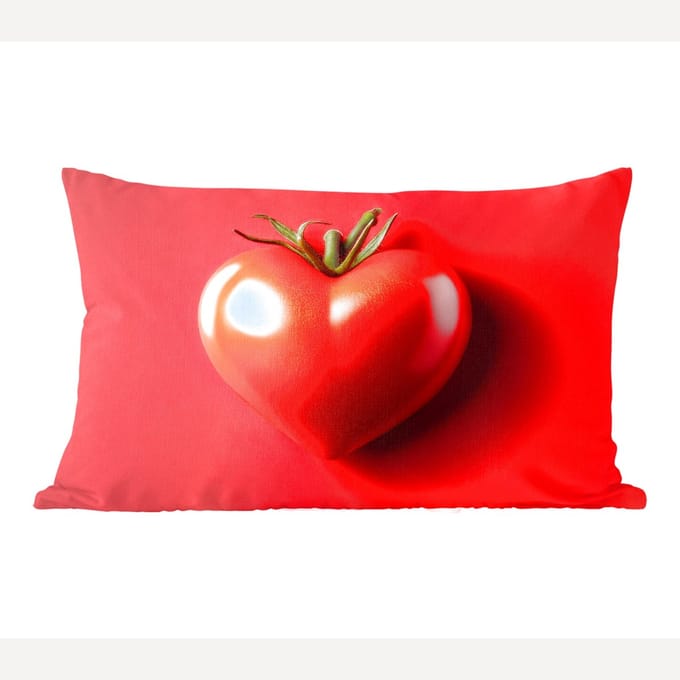 Sierkussens - Kussentjes Woonkamer - 60x40 cm - Tomaat - Rood - Hart