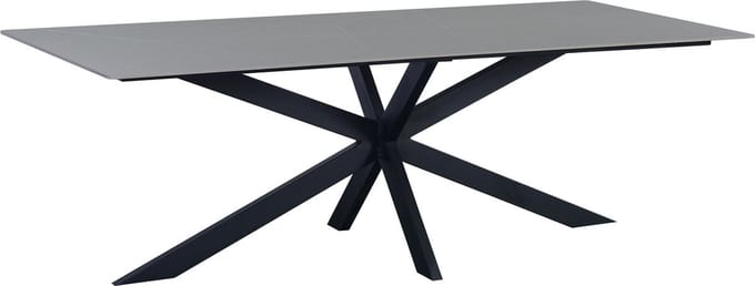 Dimehouse Eettafel Edin Sintered Stone Marmerlook Grijs 230 x 100 x 76cm - Marmer - Modern - Rechthoek