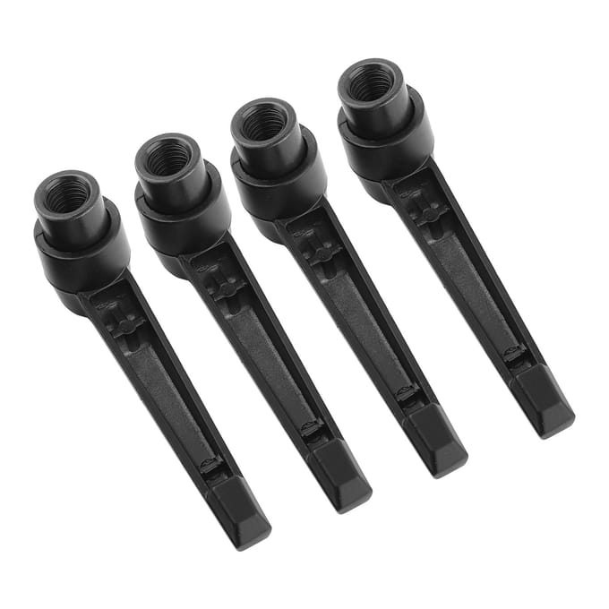 4 STKS Metalen Machineknoppen Verstelbare Bevestigingshandgreep M12 Binnendraad(95 mm)