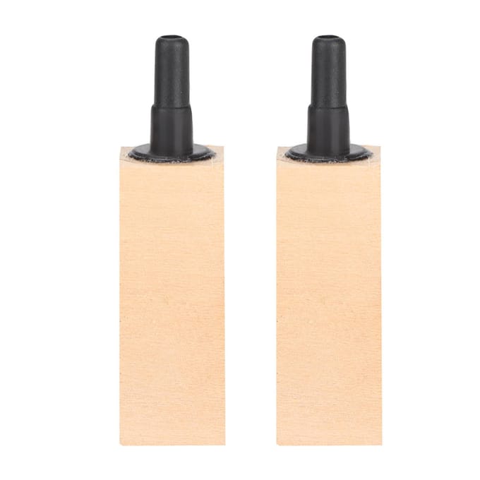 2 Pièces/Ensemble Diffuseur Pierre à Air en Bois Naturel pour Aquarium(S) S beige
