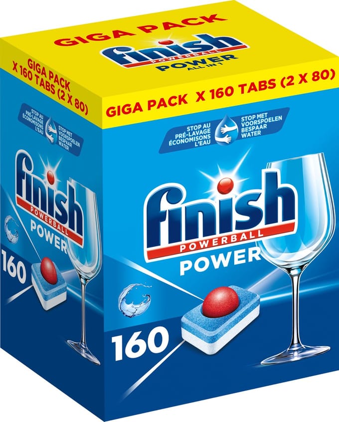 Finish Power All in One Regular Vaatwastabletten - 2 x 80 tabs