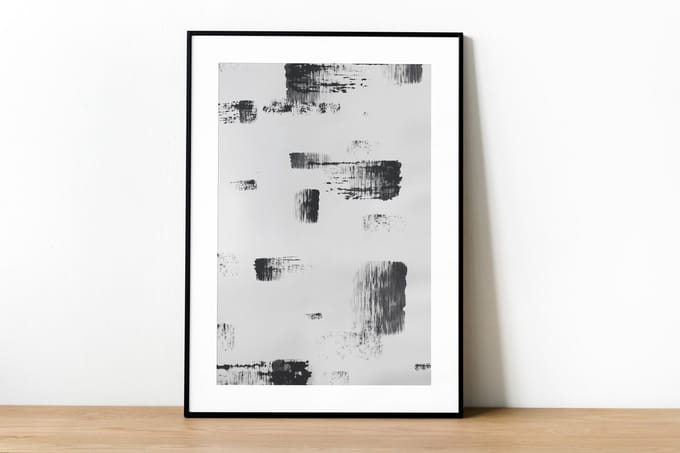 Abstract Paint Brush No1 Poster 21x30 cm