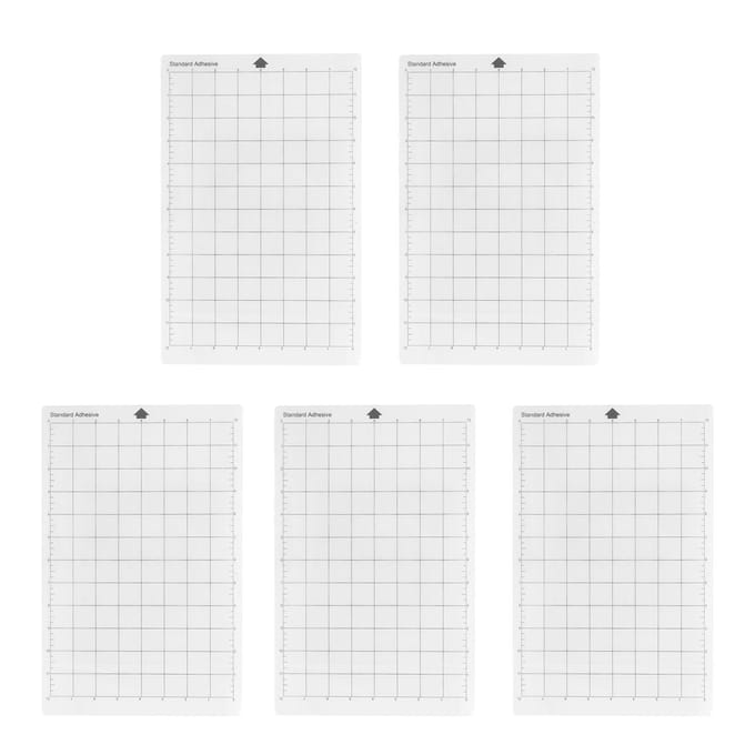 5 Stuks Standaard Grip Snijmat Plakkerige Snijpad Vervanging Antislip Grid voor Silhouette Cameo white