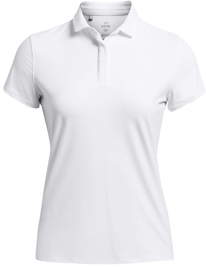 Dames Golfpolo Under Armour Iso-Chill SS Wit