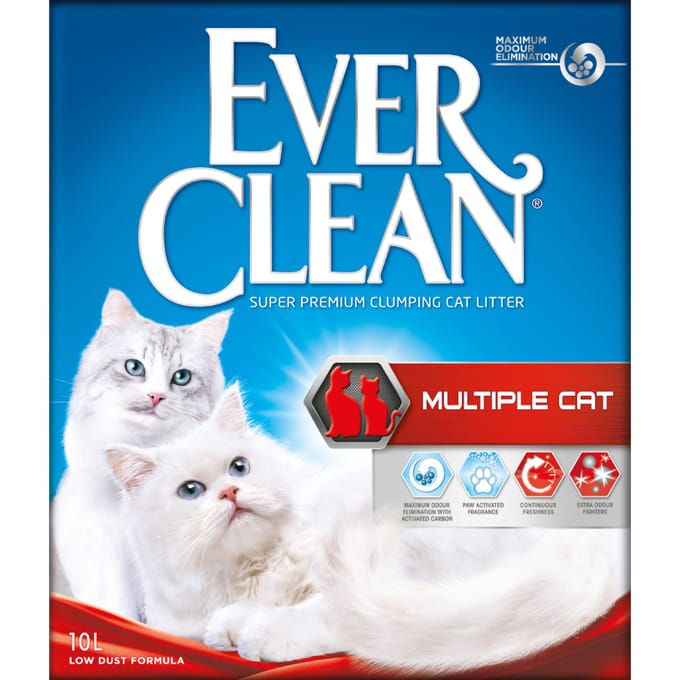 10l Ever Clean® Multiple Cat Klonterende Kattenbakvulling Kat
