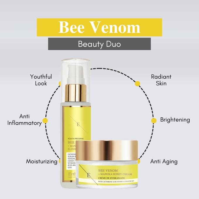 Bijengif + Manuka Honing Crème 50ml + Bijengif + Manuka Honing Elixer Serum 60ml