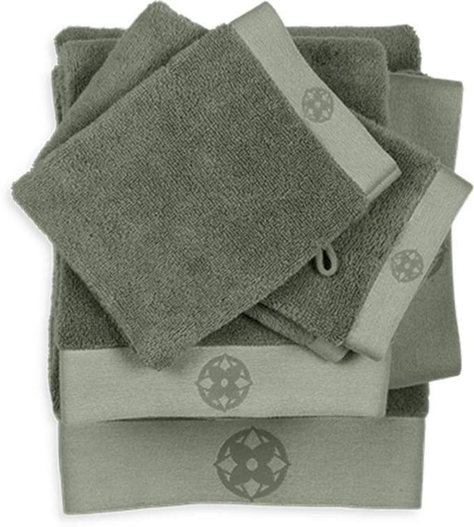 Kayori Taoru Handdoek - 50x100 cm - Set van 3 - Olijfgroen