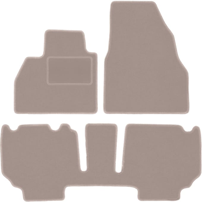 Beige veloursmatten voor: Renault Kangoo II combivan (2013-)