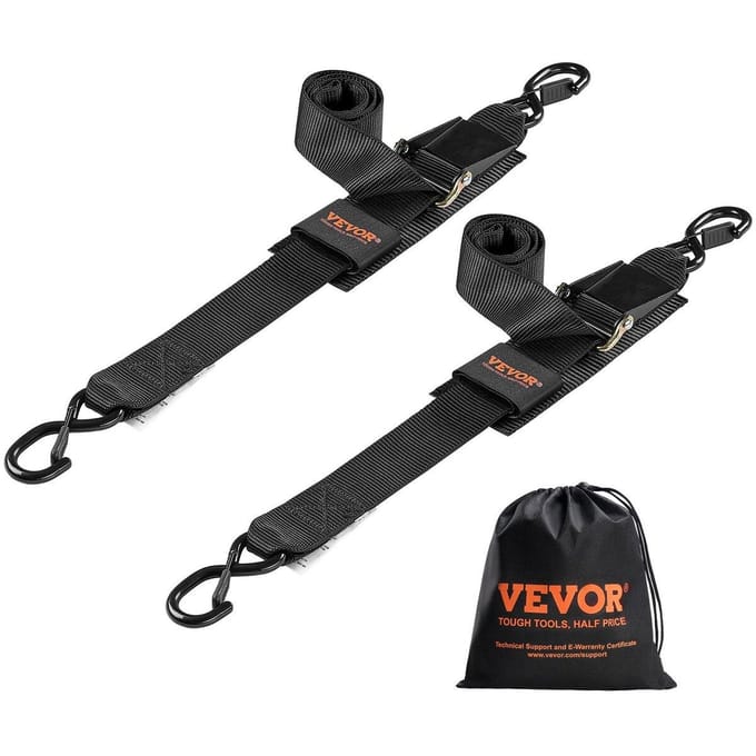 Intrekbare Ratelbanden Vastzetbanden 5 cm x 1,2 m voor Boot (2 stuks)