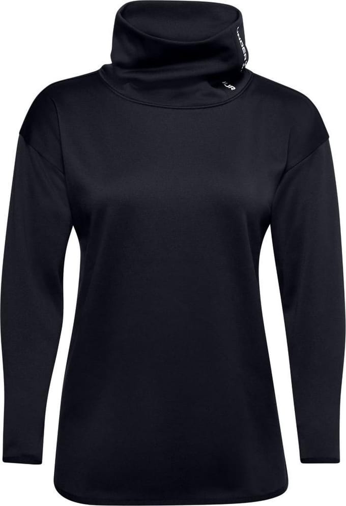 Under Armour - Maat M - Armour Fleece Funnel Neck - Black / Black / White - Vrouwen