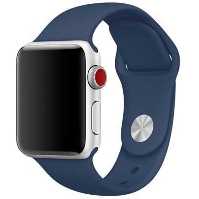 2+1 | Apple Watch Bandje Ovaro - Siliconen - Kobalt