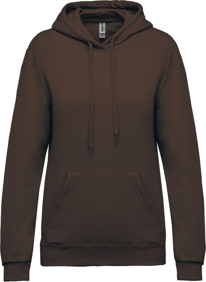 Kariban Eco damessweater met capuchon K473 - Chocolate - S