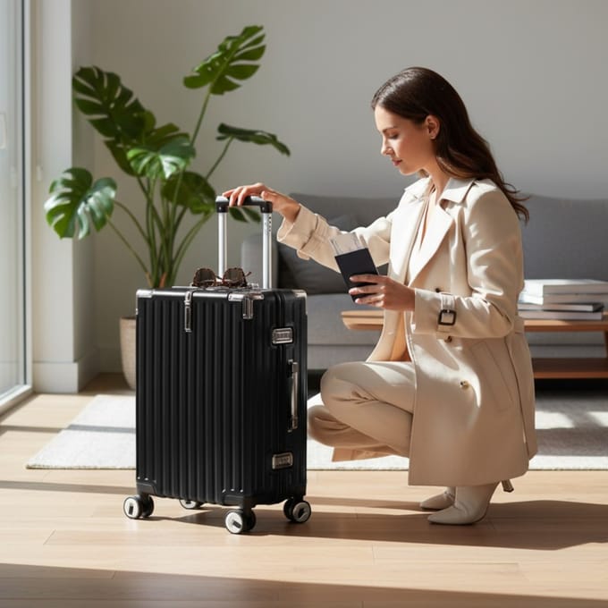 Robuuste harde cabinekoffer 36 x 24 x 56 cm bagage voor Easyjet, Ryanair, Wizzair