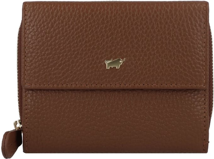 Braun Büffel Asti Portemonnee RFID-bescherming Leder 12 cm - Dames - Horizontaal - saddle brown