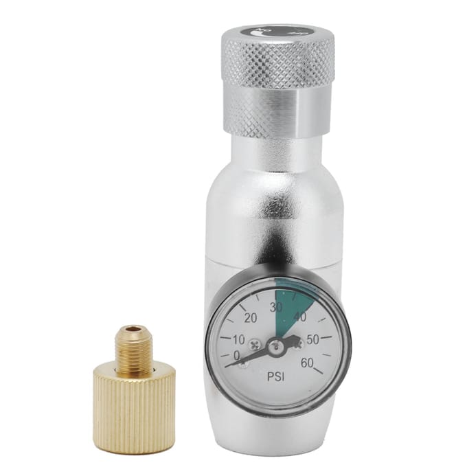 Mini CO2-regelaar met Manometer Homebrew Bier Soda Fustaccessoire MFL 3/8in white