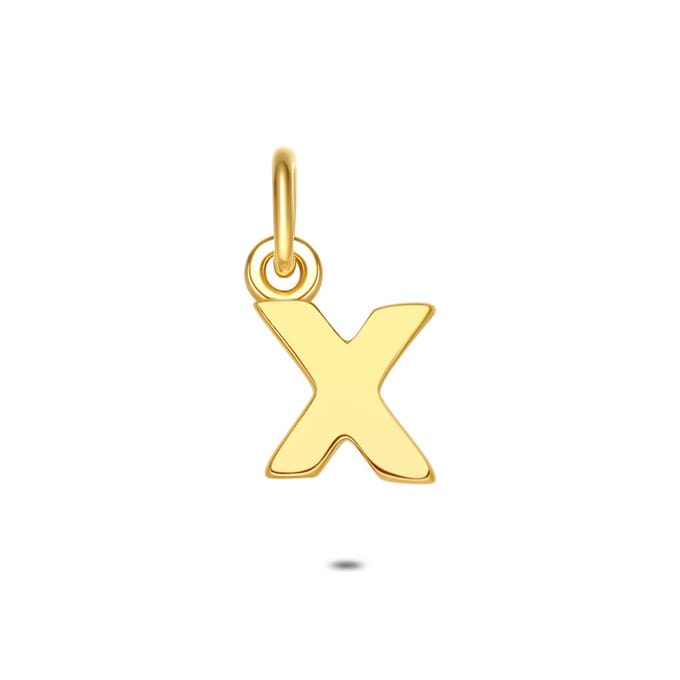 Twice As Nice Hanger in 18kt verguld zilver, letter X
