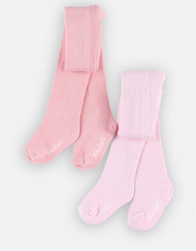 Noukie's - Broekkousen - Collant set van 2 paar- Roze - 16 / 3 maand