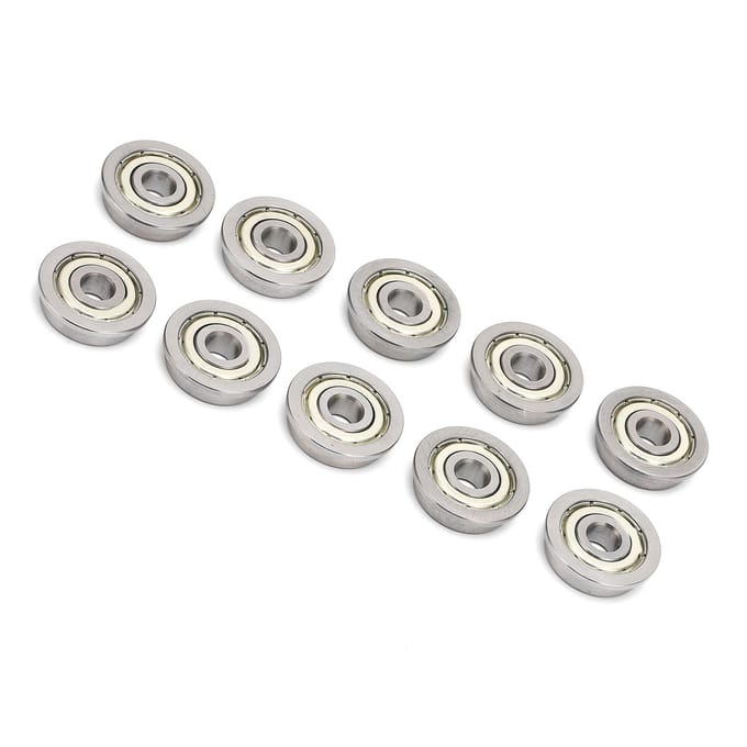 10 Stuks Printer Kogellager Mini Metaal Dubbel Afgeschermd Flens 3D Printen Mechanische Onderdelen white