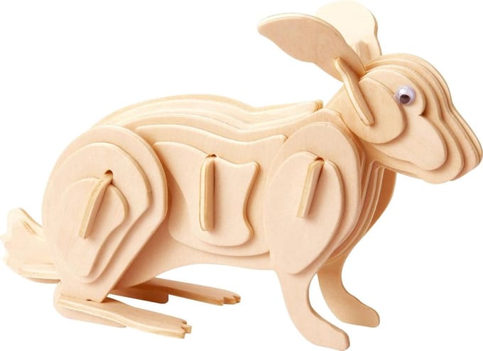 Eureka - Gepetto's Workshop 52473162 - houten puzzel 3D haas