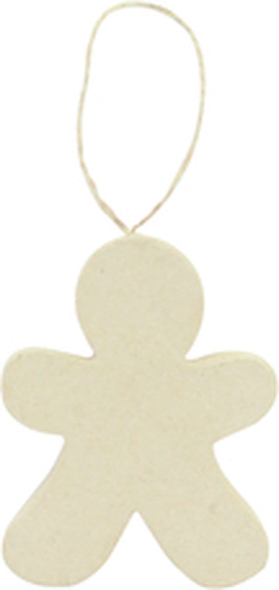 hanger kerstmis Gingerbread man Peperkoekmannetje kraft