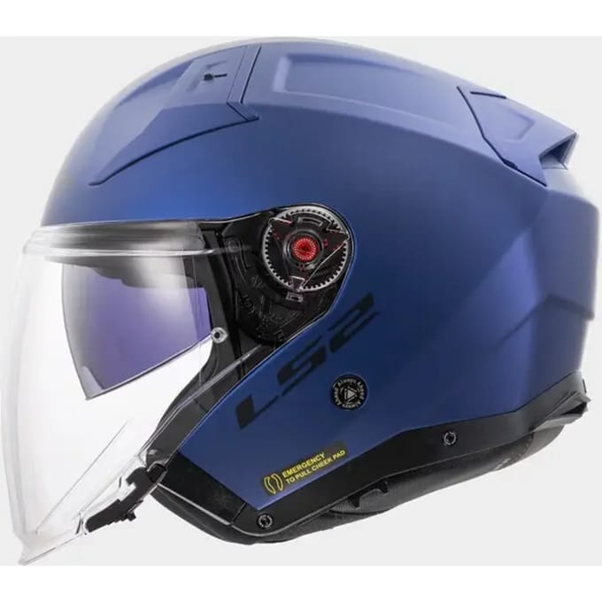 LS2 OF603 Infinity II Solid Navy Blauw 06 Jethelm - Helm