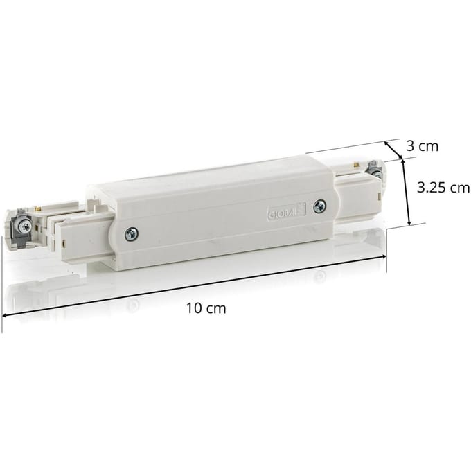 GLOBAL Centrale voeding voor HV-stroomrail Noa, wit