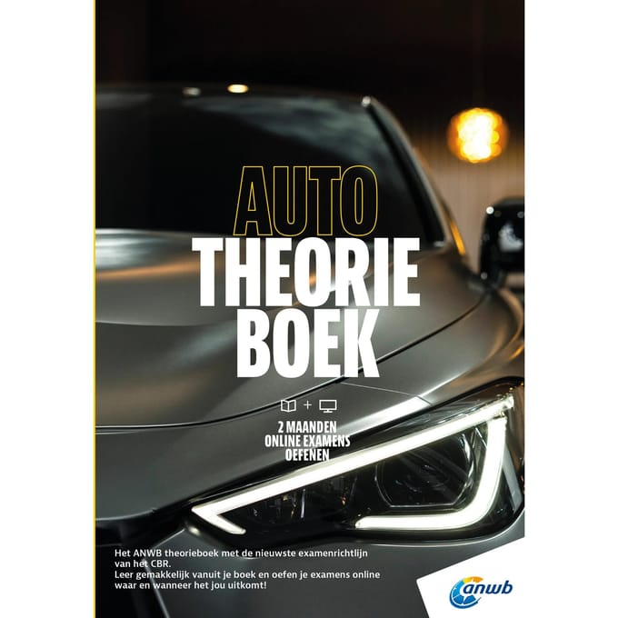 Auto Theorieboek B + Online Examens Oefenen - Anwb Rijopleiding - ANWB
