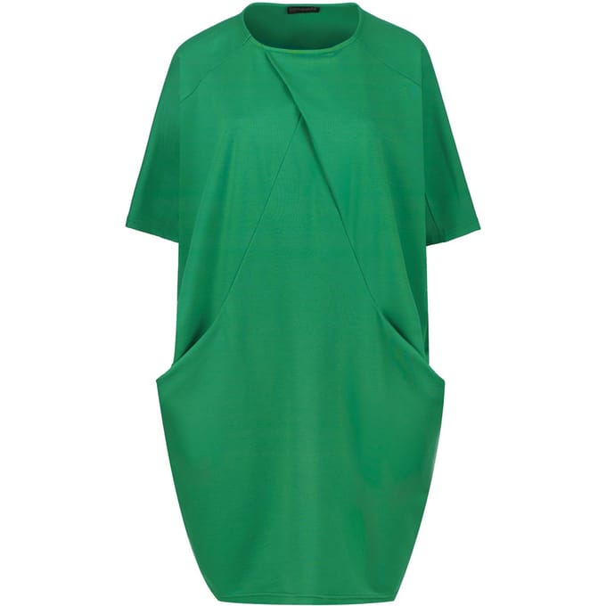 Groene Punto di Roma Batwing Jurk
