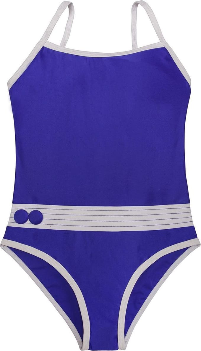 Badpak met 2 knoppen Violet blue 152-158