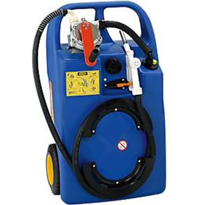 Mobiele tankinstallatie AdBlue-trolley, 60 l, handpomp, slang 2,9 m