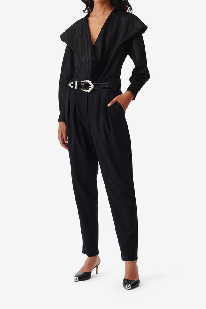 IRO Paris Marissa Top Shiny Black Taglia: 40 | Magliette intime Outlet | Donna | Nero