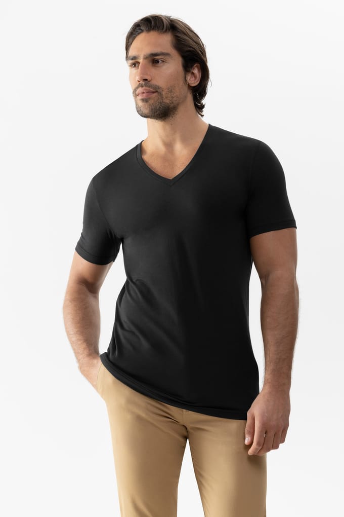 mey Herren V-Hals Serie Dry Cotton Colour