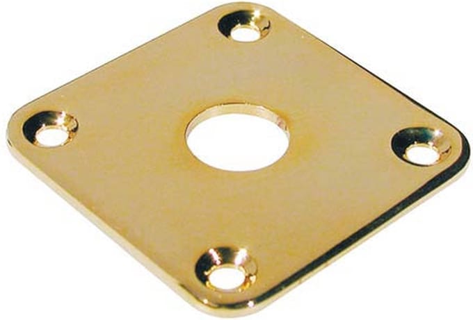 Boston JP-5-G Jackplaat - Goud, Vierkant, Duurzaam Metal