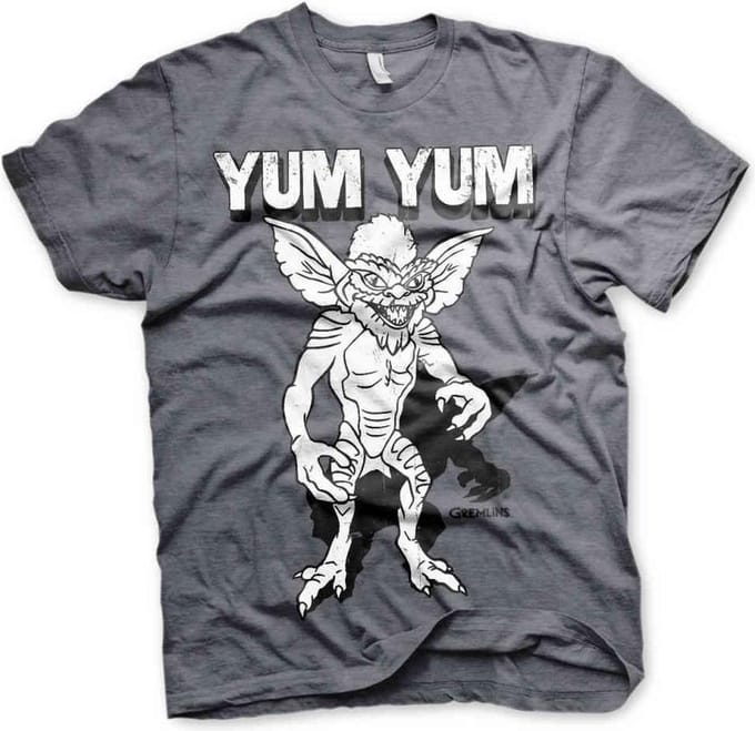 Gremlins Heren Tshirt -2XL- Yum Yum Grijs