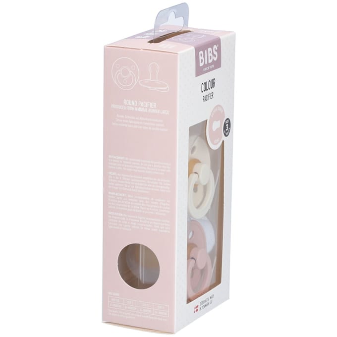 BIBS Colour Fopspeen - 18-48 mnd - 2-pack - Rond - Ivory/Blush