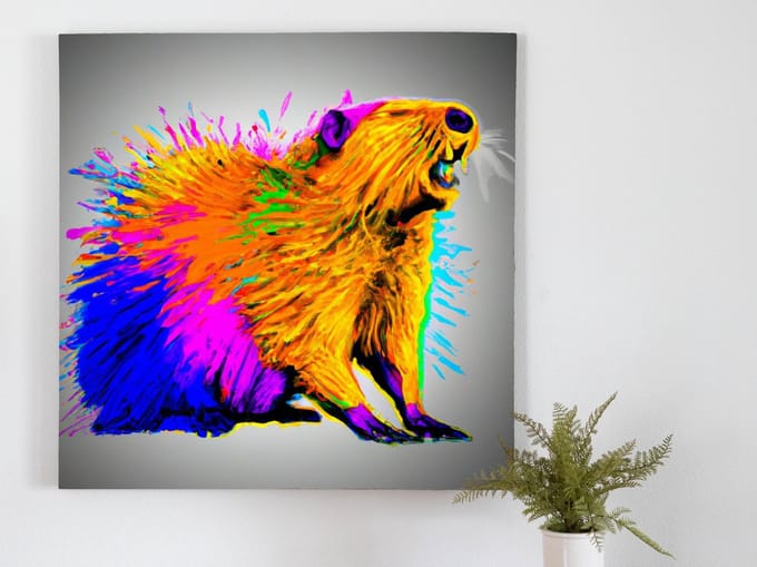 Melon usk | Melon Usk | Kunst - 100x100 centimeter op Canvas | Foto op Canvas