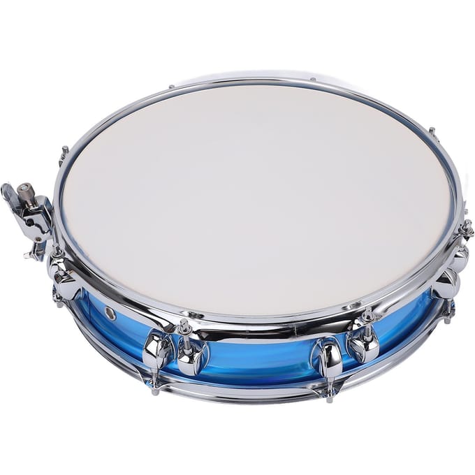 Snaredrum 14 Inch Super Slim RVS Studenten Snaredrum met Stokken voor Oefening white