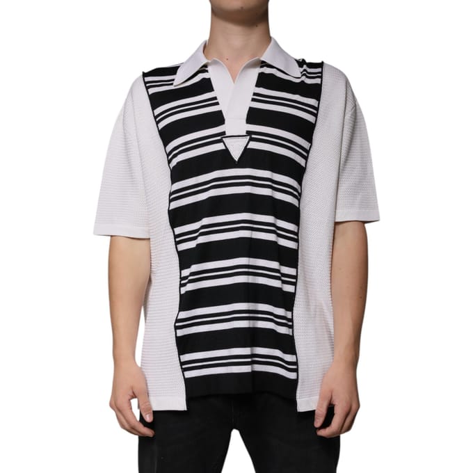 Gestreepte Poloshirt Korte Mouwen