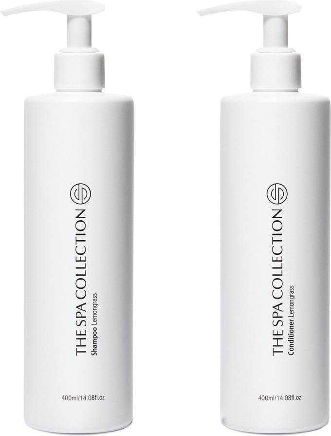 The Spa Collection Lemongrass - Shampoo + Conditioner - Milde formulering - 400 ml pompfles - Set van 2 stuks