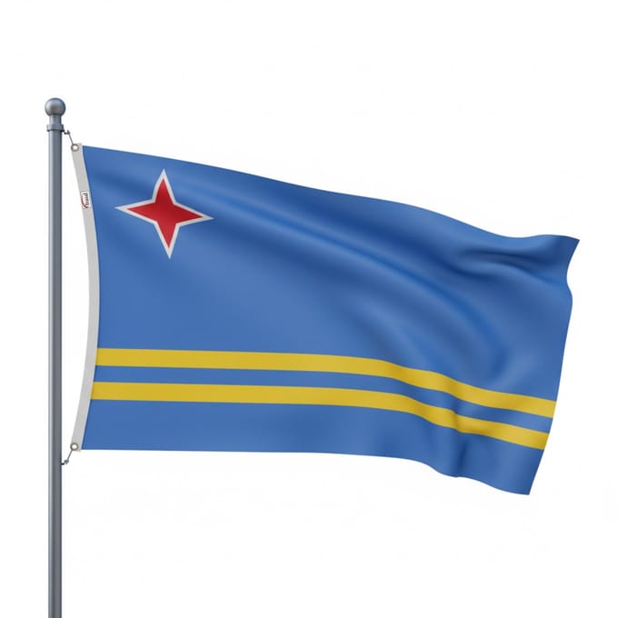 Trasal - vlag Aruba - arubaanse vlag - 150x90cm