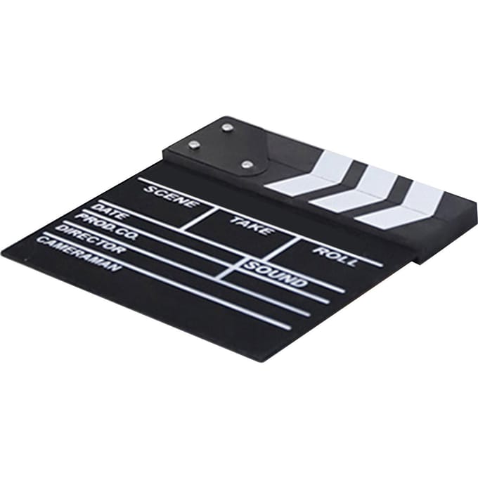 Filmklapper 20 X 20cm Uitwisbaar Zwart Houten Klapperbord voor Regisseur