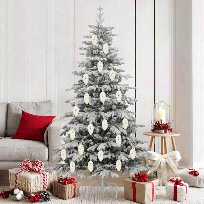 vidaXL - Kerstdennenappelbal - 40 - st - champagne - 4 - x - 9 - cm - Kunststof