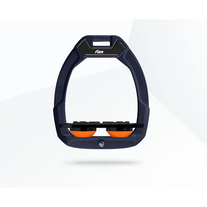 Veiligheidsstijgbeugels Plat Grip Rood/Zwart/Oranje Flex-On Safe-On