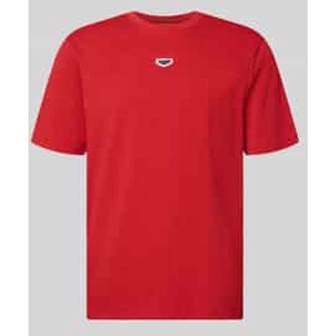 T-shirt met labeldetail