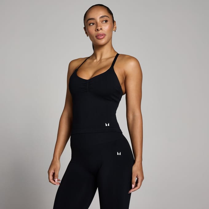 MP Dames Tempo Naadloze Top met Bandjes - Zwart - L