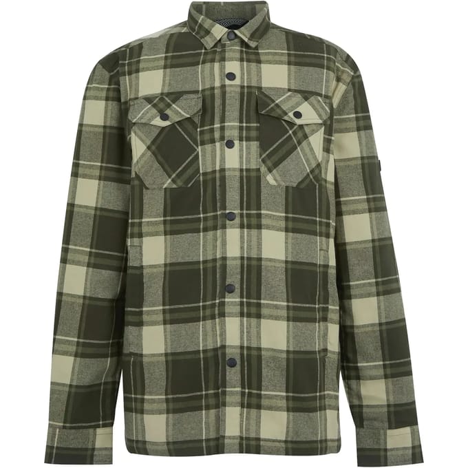 Spennith shacket shirt met fleece-voering voor heren