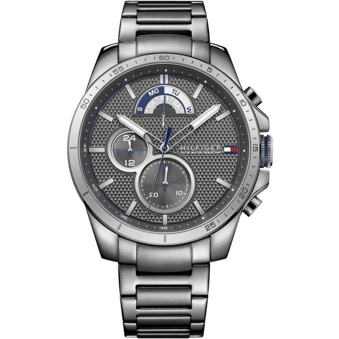 Tommy Hilfiger TH1791347 Horloge - Staal  - Grijs  - Ø 46 mm