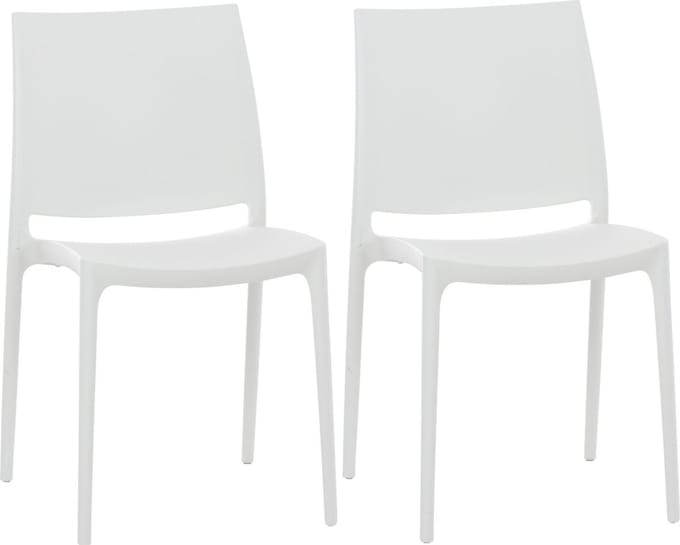 CLP Maya Set van 2 Stoelen wit