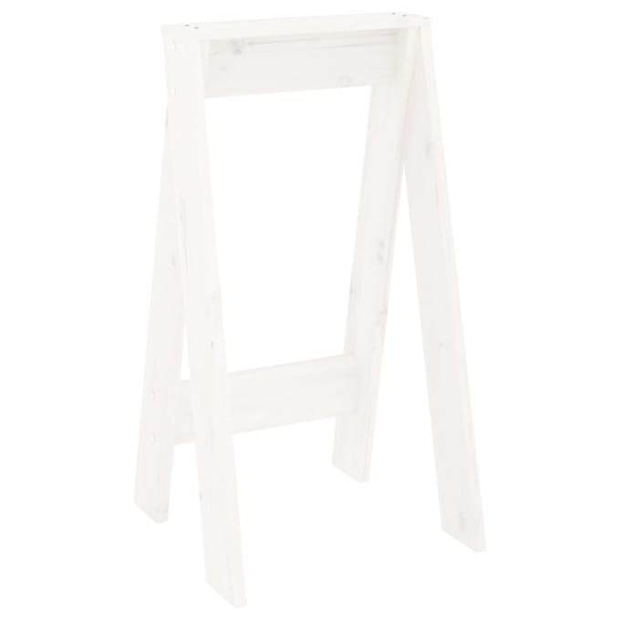 vidaXL - Krukken - 2 - st - 40x40x75 - cm - massief - grenenhout - wit