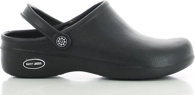 safety jogger Dames Sandalen - Zwart/Zilverkleurig - Maat 46